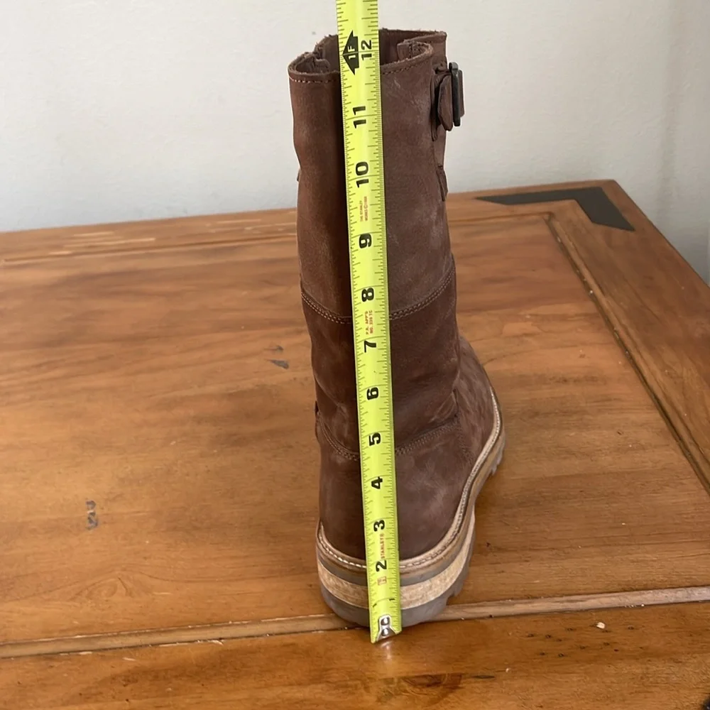 Hunter Men's Brown Leather Boots Size 9